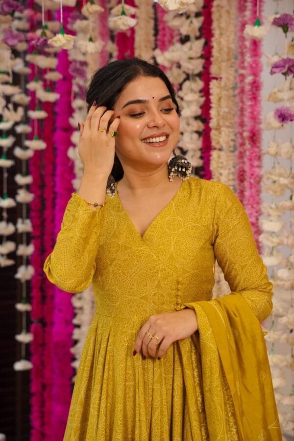 Zesty mustard suit set - Image 3