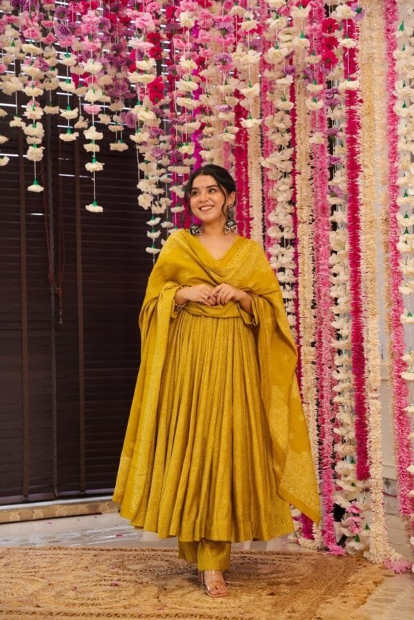 Zesty mustard suit set - Image 2