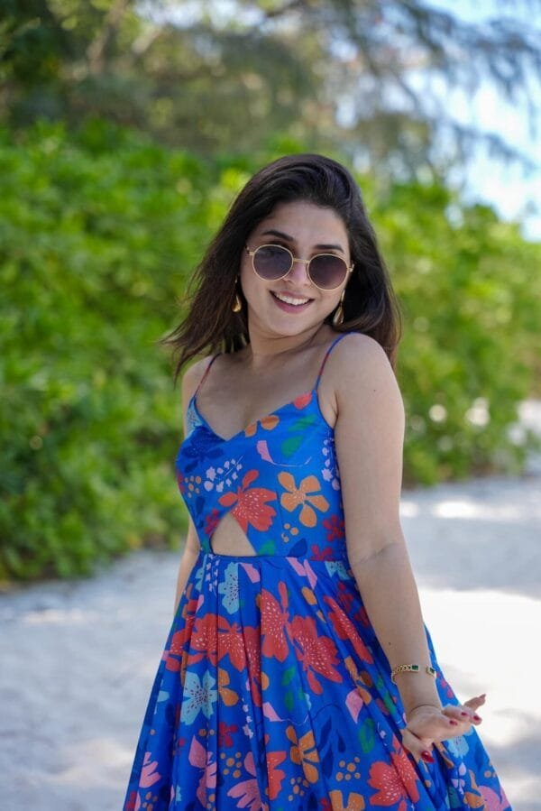 Aqua blue dress - Image 2