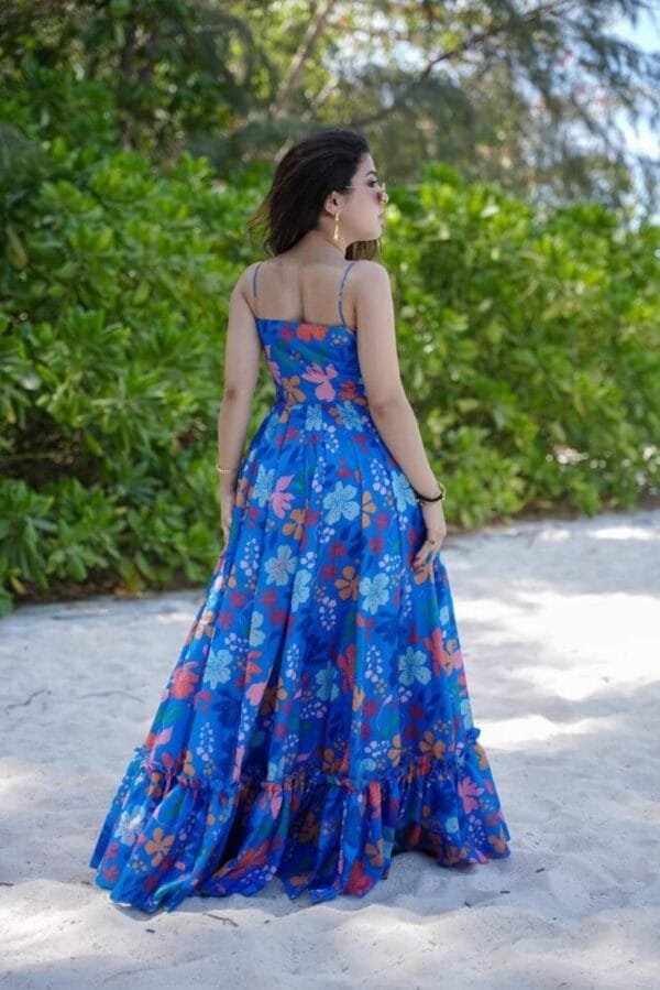 Aqua blue dress - Image 4