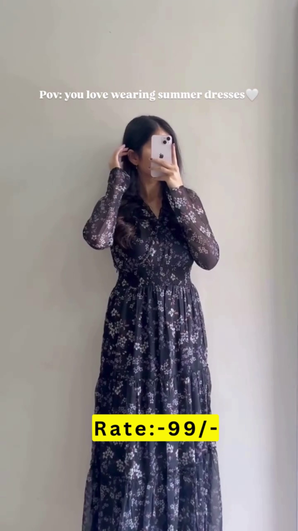 Chic and Comfortable Floral Summer Dresses Collection – Breathable, Flowy, and Stylish Sleeveless, Short Sleeve, and Long Sleeve Designs Perfect for Casual Outings, Beach Days, and Evening Gatherings - Image 4