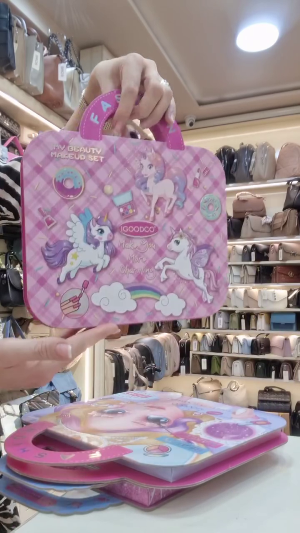 My Beauty Makeup Set – Unicorn-Themed Professional Makeup Kit with Eyeshadows, Lip Gloss, Blush, Brushes, and Accessories in a Portable Carrying Case – Fun Cosmetic Gift for Girls
