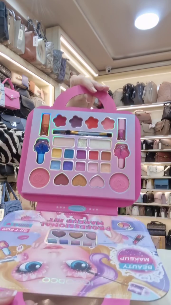 My Beauty Makeup Set – Unicorn-Themed Professional Makeup Kit with Eyeshadows, Lip Gloss, Blush, Brushes, and Accessories in a Portable Carrying Case – Fun Cosmetic Gift for Girls - Image 3