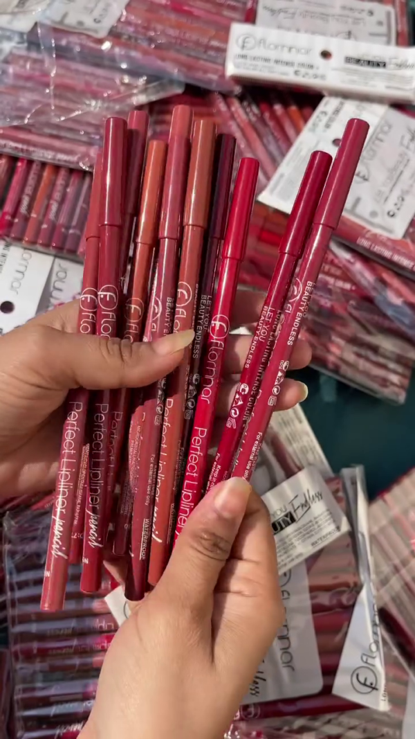 Flormar Perfect Lipliner Set – 12-Piece Waterproof Long Lasting Intense Color Lip Pencil Collection for Smooth, Precise Application – Rich Nude, Brown, Red, and Mauve Shades – Soft Texture, Smudge-Proof Finish – Ideal for All-Day Wear and Professional or Daily Use - Image 2