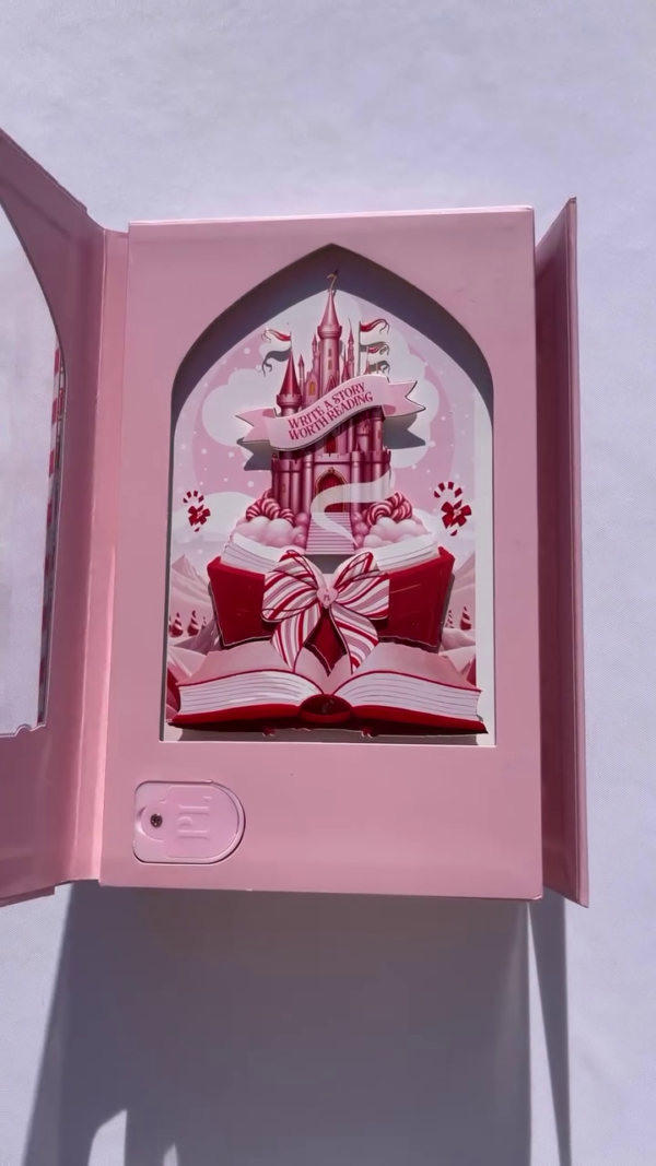 Candy Wonderland Limited Edition Makeup Collection – 24-Shade Eyeshadow Palette and 8-Pan Blush Set in a Magical Storybook-Inspired Keepsake Box Featuring Sweet-Themed Shades and Whimsical Packaging
