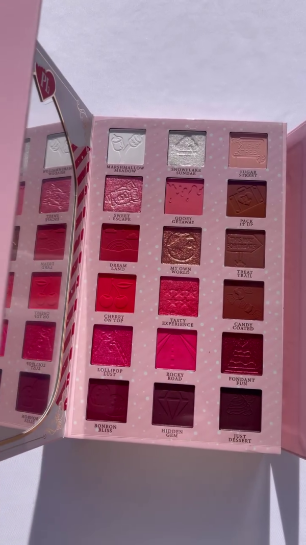 Candy Wonderland Limited Edition Makeup Collection – 24-Shade Eyeshadow Palette and 8-Pan Blush Set in a Magical Storybook-Inspired Keepsake Box Featuring Sweet-Themed Shades and Whimsical Packaging - Image 2