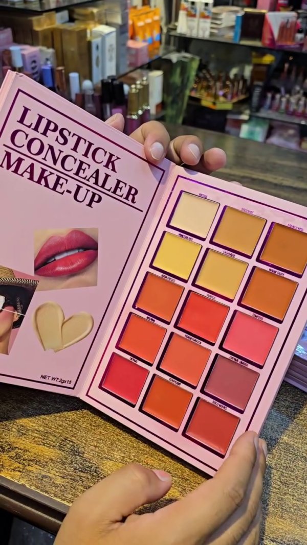 All-in-One Makeup Book with 24-Color Eyeshadow Palette, Face Powder, Eyebrow Powder & Cream – Versatile Professional Makeup Kit for Eyes, Brows, and Face Contouring in a Stylish Pink Floral Packaging - Image 3