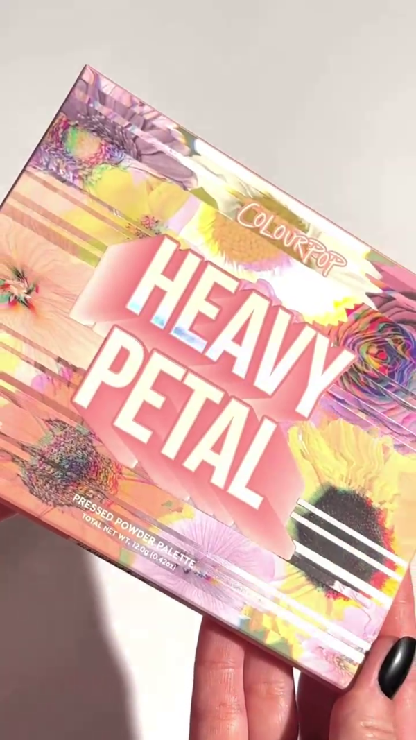 Vibrant Floral Eyeshadow Palette with Sparkling and Matte Shades for Bright, Bold Eye Looks